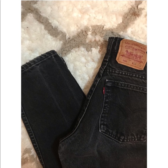 Levi's Denim - Vintage Levi’s. Black mom jeans. 550 style